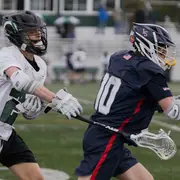 Dylan clears the ball